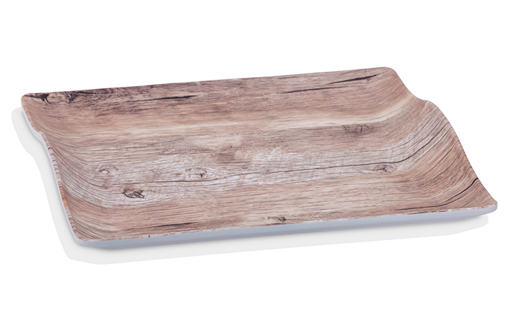 Блюдо сервировочное квадратное под дерево