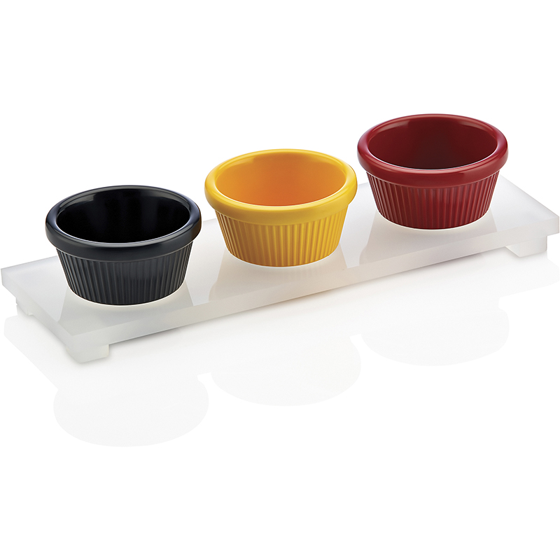 Подставка матовая для трёх соусниуов