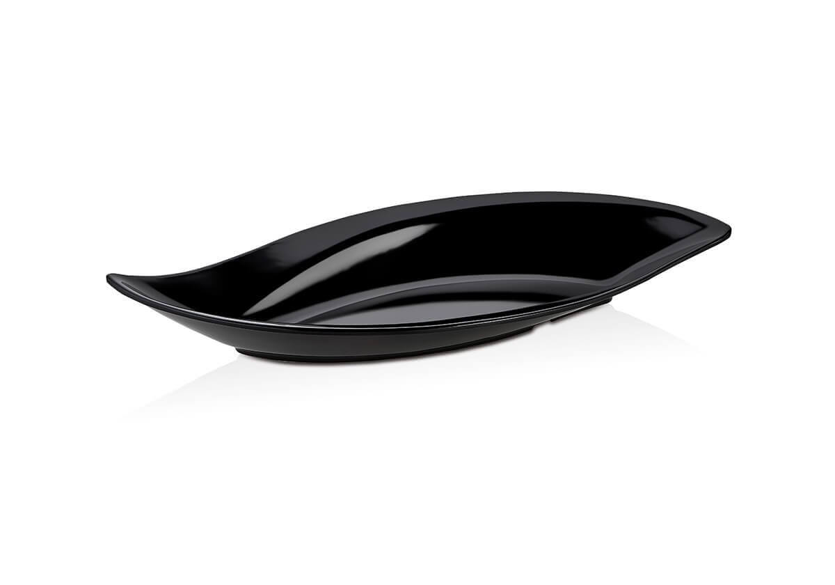 Блюдо Лист № 2 чёрное