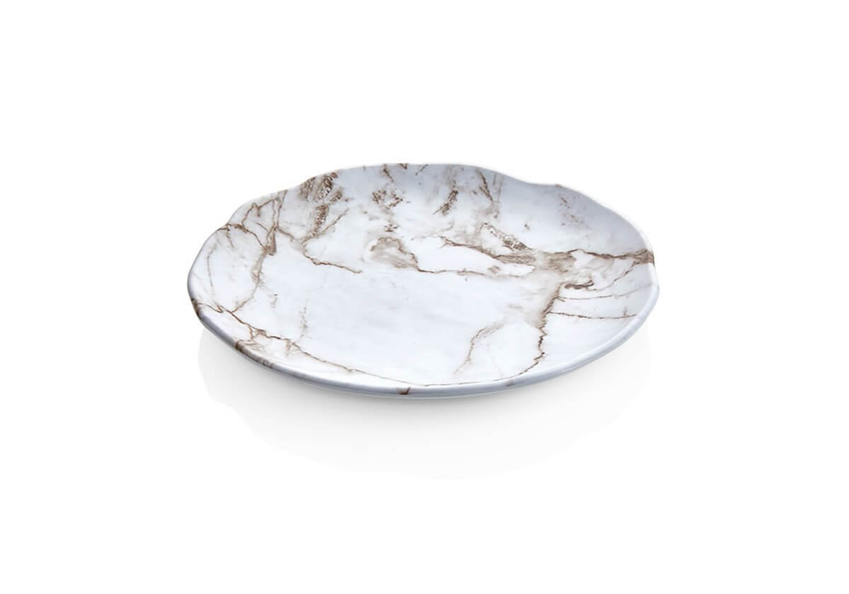 Тарелка сервировочная матовая скала 25см