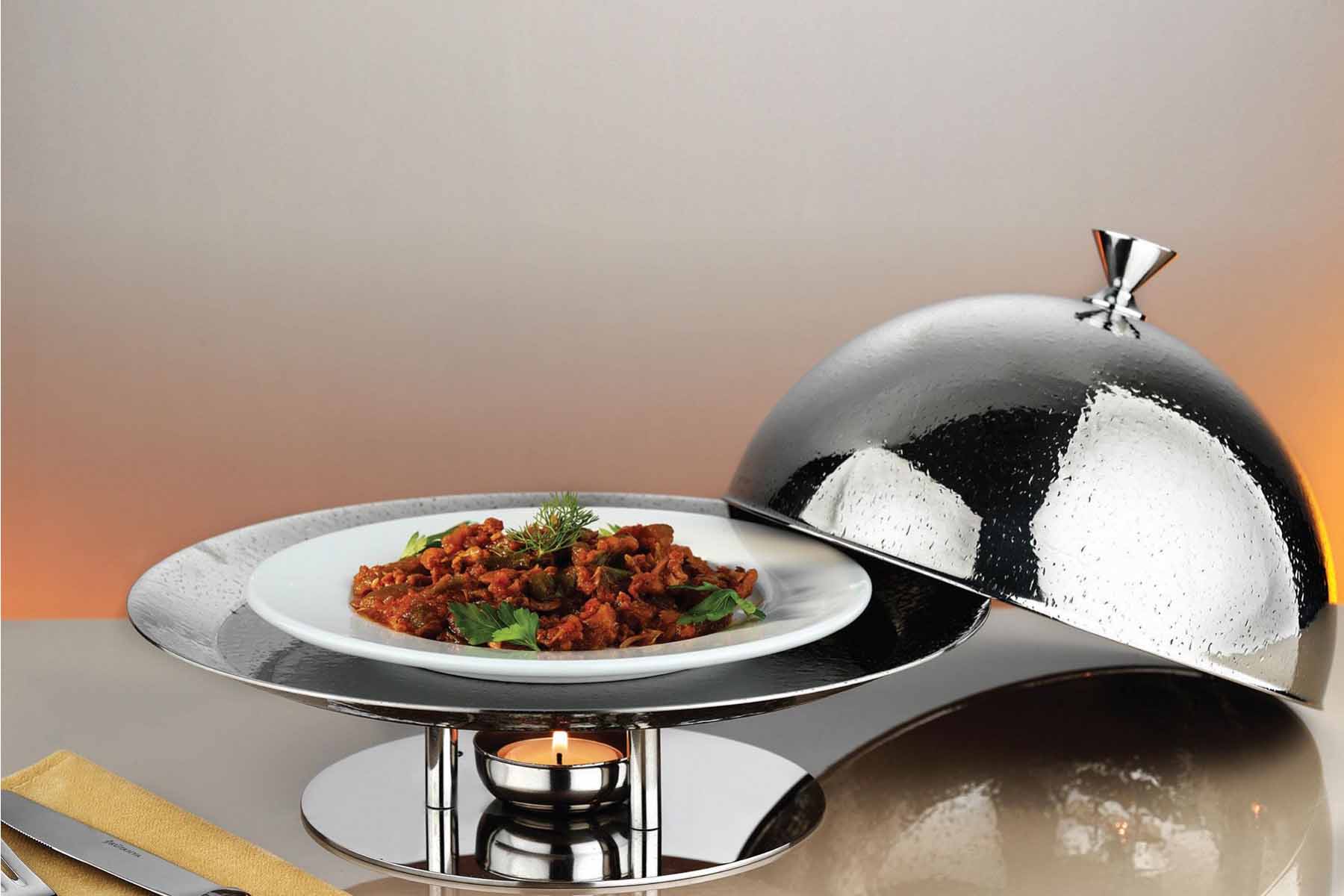 Поднос с подогревом с крышкой