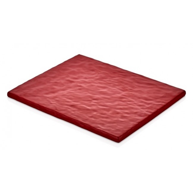 Доска для подачи STONE EFFECT Red GN 1/2 - 26,5x32,5 см
