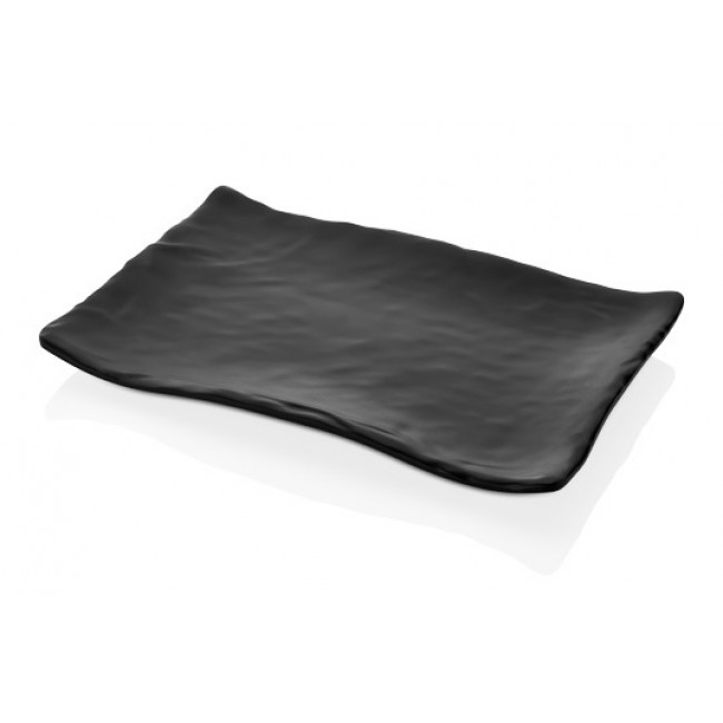 Тарелка сервировочная прямоугольная TERRA BLACK  34,1 × 23,6 см,  h 3,3 см