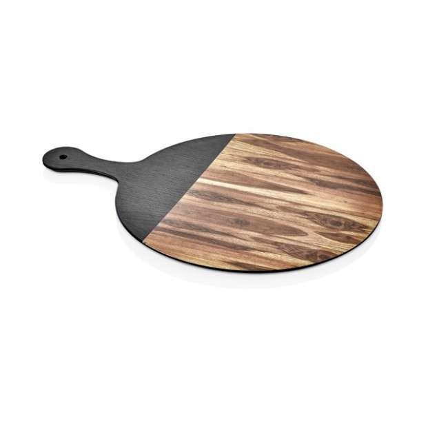 Доска для подачи WALNUT BLACK Ø35 см,  L 48 см
