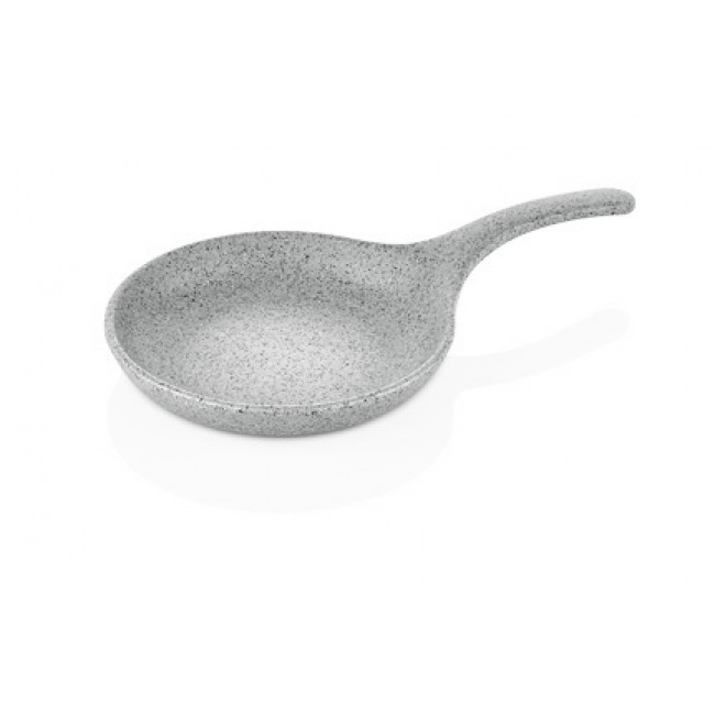 Сервировочное круглое блюдо, с ручкой, GREY GRANITE Ø15 см - длина 26 см - высота 4,1 см